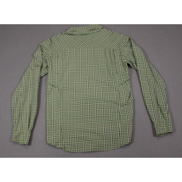 Columbia Shirt Mens Green Plaid Omni-Shade Sun Protection Vented Hiking Sz S - Picture 4 of 10